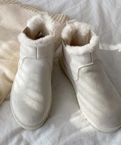 ムートンブーツ | 痛くない 人気 もこもこ モカシン 暖かい 裏起毛 レディース ブーツ 防寒 冬靴