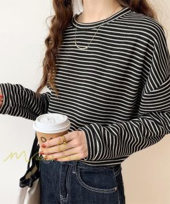 tシャツ・カットソー | Tシャツ レディース トップス 長袖 カットソー ボーダー シンプル ボートネック ストライプ柄 20代30代40代50代 着回し 通勤通学 お出かけ カジュアル 着痩せ