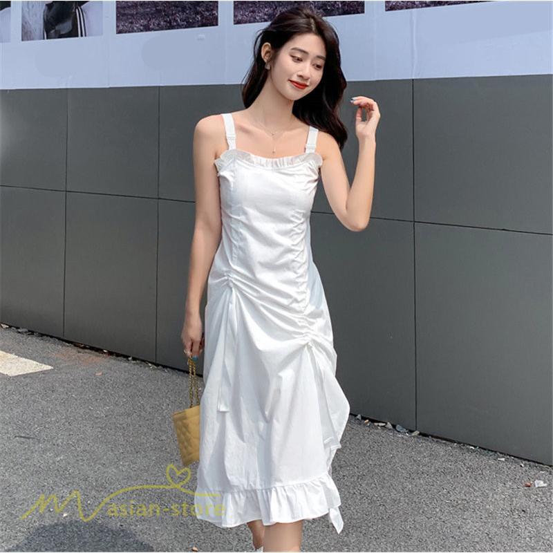 マキシ | サマーワンピース ワンピース レディース 着痩せ ノースリーブ ひざ下 カジュアル 韓国風 無地 気質 可愛い 通勤通学 ロングワンピース 20代30代40代 夏 大人