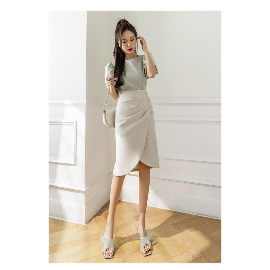 スカート | スリット入り 膝丈 ひざ丈 ひざ下 黒 ベージュ 春夏秋冬 ハイウエスト 脚長 通勤 OL Aライン レディース 美脚 スリット オフィス カジュアル セクシー ボトムス