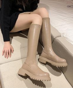 ニーハイブーツ | ロングブーツ レディース 厚底ブーツ韓国