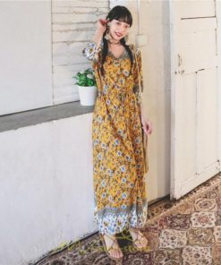 マキシ | ワンピース 大人 上品 きれいめ 長袖 大人可愛い 長袖 カシュクール Vネック ロング丈 マキシ丈 夏 秋 発表会 スリット Aライン お呼ばれ エレガント お嬢様