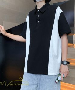 Tシャツ | ポロシャツ メンズ 切り替え メンズシャツ 半袖 カジュアル シンプル 無地 ポロ プルオーバー 夏新作 カッコウイイ トップス 半袖サマーシャツ 夏服