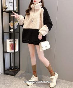 パーカー | スウェット トレーナー トップス 長袖 クルーネック 丸首 大きいサイズ 韓国 トップス おしゃれ 着やせ 通学 人気 ポア ゆったり 暖かい 秋冬 可愛い 新品