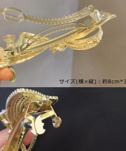 その他アクセサリー | リボンバレッタ 髪飾り ヘアアクセサリー