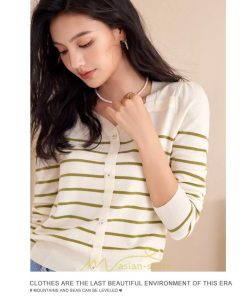 ニット・セーター | カーディガン レディース 春 秋 長袖 トップス ボーダー柄 50代 40代 30代 20代 おしゃれ キレイめ オシャレ あったか 部屋着 着痩せ お出かけ ニット