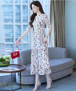 マキシ | ロングワンピース レディース カジュアル 半袖 ロング丈 ワンピース 着痩せ サマーワンピース おしゃれ カジュアル 上品 きれいめ 花柄 40代 20代 夏服 30代