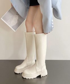 ニーハイブーツ | ロングブーツ 厚底ブーツ レディース韓国