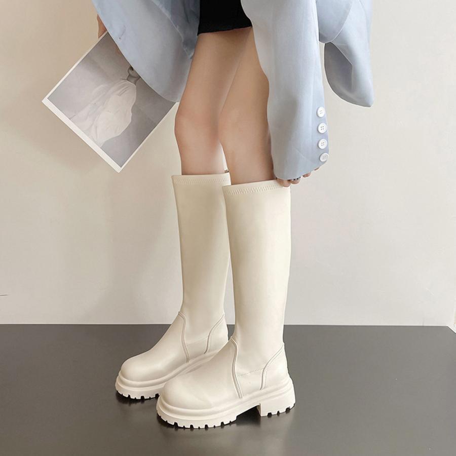ニーハイブーツ | ロングブーツ 厚底ブーツ レディース韓国