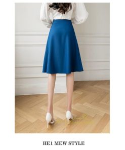 スカート | ロング丈 レデース 秋 冬  Aラインハイウエスト 体型カバー お洒落 通勤 OL 上品 20代 30代 40代 秋服 ビジネス 2021作 カジュアル 着痩せ