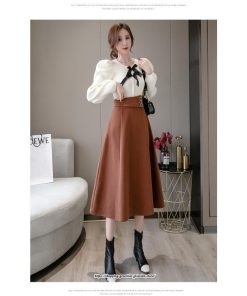 スカート | レディース ロング フレア Aライン 秋冬 送料無料 無地 きれいめ 30代 40代 50代 着やせ 上品 通勤 通学 秋冬 2022新作 キレイめ 暖か 通勤 ラシャ