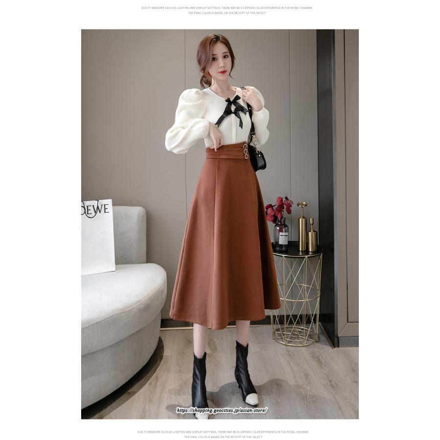 スカート | レディース ロング フレア Aライン 秋冬 送料無料 無地 きれいめ 30代 40代 50代 着やせ 上品 通勤 通学 秋冬 2022新作 キレイめ 暖か 通勤 ラシャ