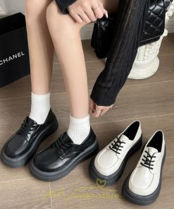 ローファー | ドレスシューズ レディース 靴 合皮 厚底靴 編み上げ 韓国風 歩きやすい 学生靴 通勤 通学 パンプス 春 夏 秋 発表会 入学 卒業 卒園 冬 入園