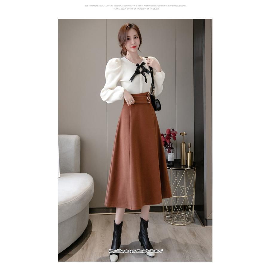 スカート | レディース ロング フレア Aライン 秋冬 送料無料 無地 きれいめ 30代 40代 50代 着やせ 上品 通勤 通学 秋冬 2022新作 キレイめ 暖か 通勤 ラシャ