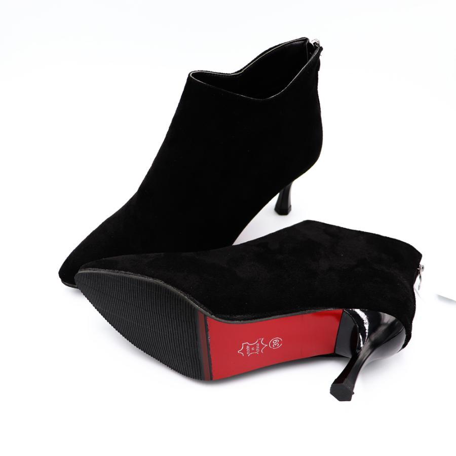 ショートブーツ | レディース 美脚 靴 ブーツ シューズ 通勤 韓国 ハイヒール OL