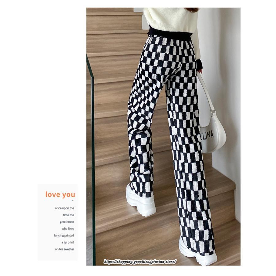 チノ・テーパード・ジョガー・スキニーパン | パンツ レディース ボトムス パンツ チェック柄 お洒落 秋冬 ママ 20代 30代 40代 デート お出かけ 普段使い ガーリー トレンド 韓国 レトロ 可愛い カジュアル
