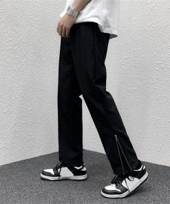 チノパン | メンズパンツ 無地 メンズ ボトムス パンツ ロングパンツ 夏物 サマーパンツ ロング丈 スラックス ジッパー  日常感 メンズスタイル ストリート 上品 おしゃれ