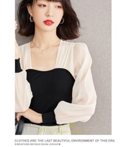 シャツ・ブラウス | ブラウス シャツ 切り替え レディース 春秋  ゆったり 長袖 20代30代40代50代 カジュアル きれいめ オシャレ シフォン 高級感 エレガント フォーマル 通勤