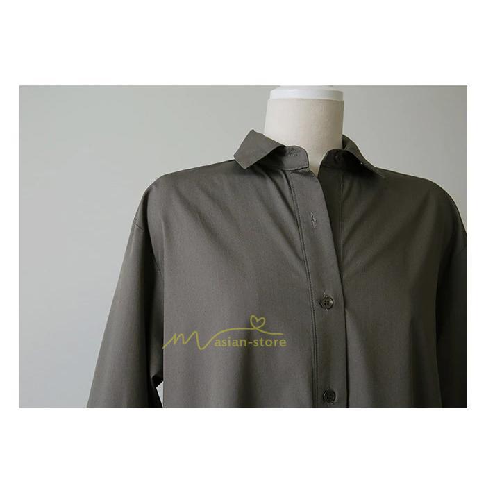 マキシ | シャツ シャツワンピ ワンピース ロング マキシ丈 シャツ 前開き 長袖 シャツ ひざ下丈 大きいサイズ アウター ワンピース 無地 体型カバー 20代30代40代50代