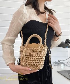 女性用バッグ | トートバッグ レディース 軽量 カゴバッグ 2022 かごバッグ トート 夏 おしゃれ サマーバッグ 女性 手編み 軽い 50代 旅行 40代 30代 ストローバッグ