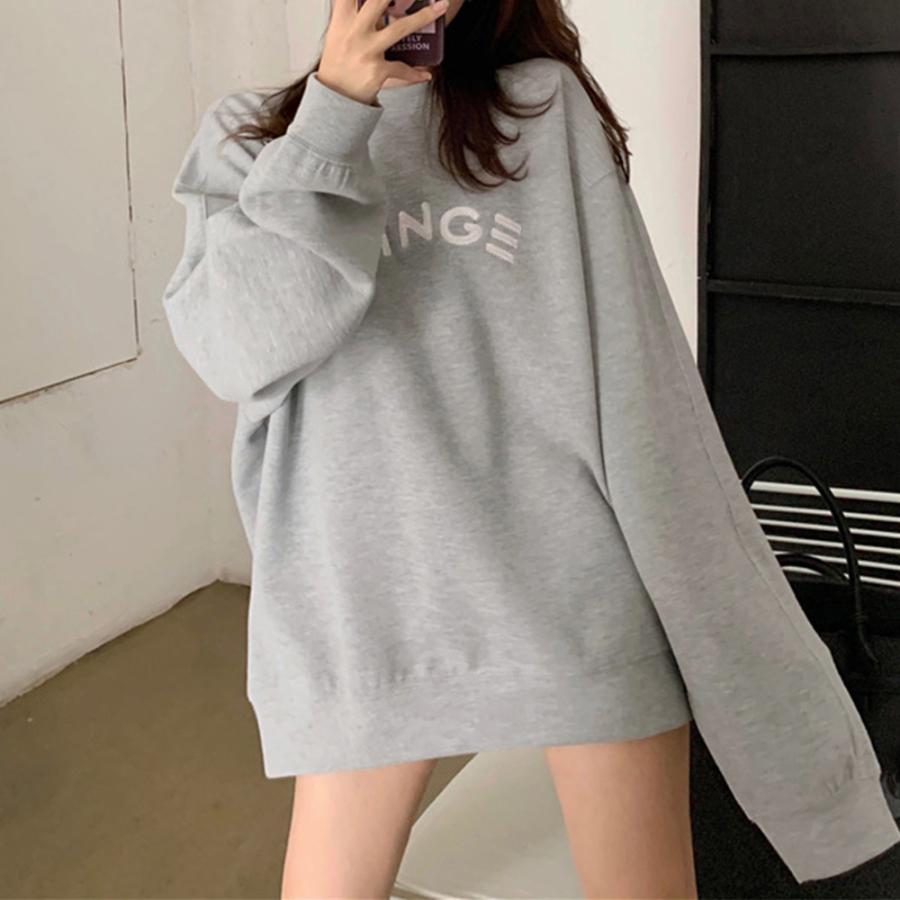 Tシャツ・カットソー | スウェット 裏起毛 英字ロゴ トレーナー