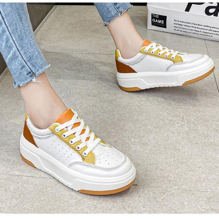 スニーカー | レディースシューズ レースアップ ローカット 厚底靴 履きやすい フラットシューズ ローカットシューズ カジュアルシューズ