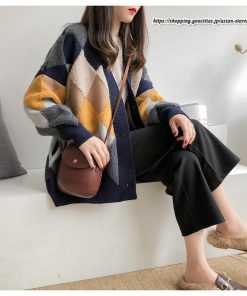 カーディガン | ニットレディース アウター ニットアウター 羽織り フロントボタン ボリューム感 大きめ ゆったり 20代30代 ミドル ゆるシルエット