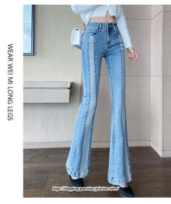 チノ・テーパード・ジョガー・スキニーパン | デニム レディース デニムパンツ パンツ スキニーデニム フレアパンツ 切り替え 着痩せ カジュアル 美脚 秋冬 おしゃれ 送料無料 ボトムス お出かけ カジュアル