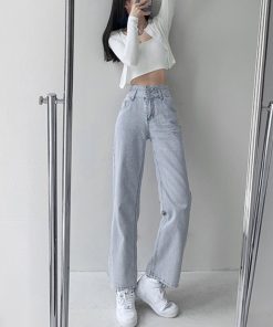 デニム | ハイウエスト デニムパンツ レディース