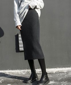 ひざ丈スカート | ニットスカートレディース大人セクシー