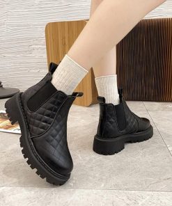 ショートブーツ | 韓国 サイドゴアブーツ ショート 暖かい