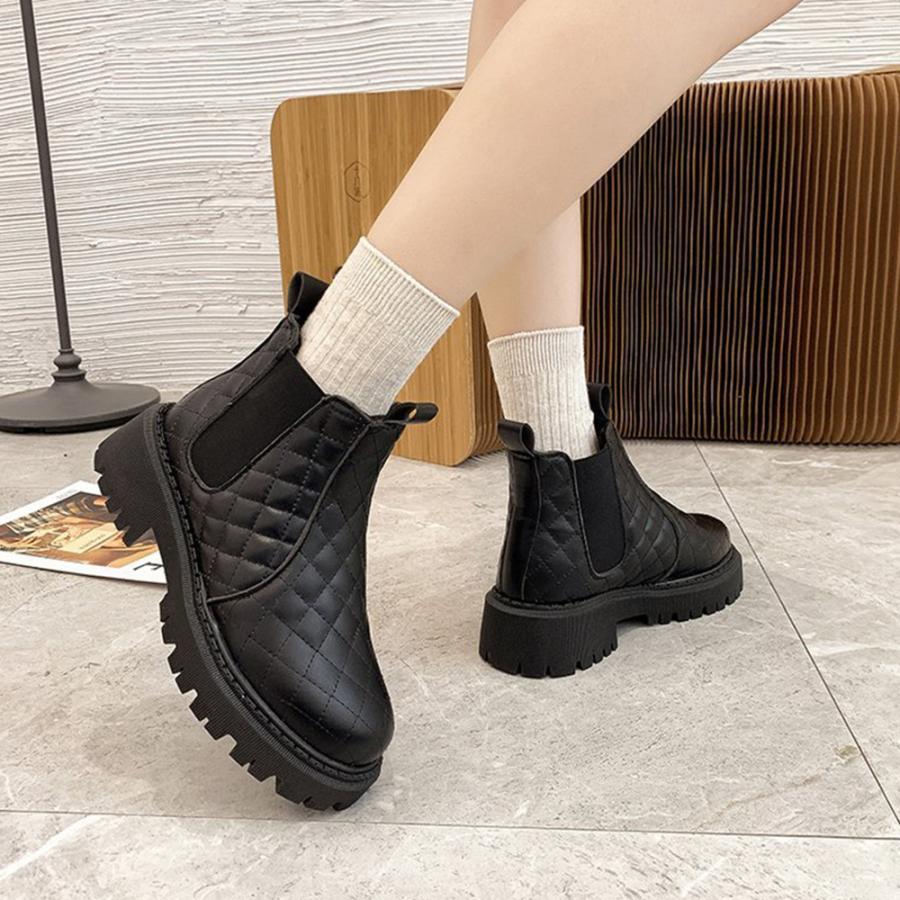 ショートブーツ | 韓国 サイドゴアブーツ ショート 暖かい