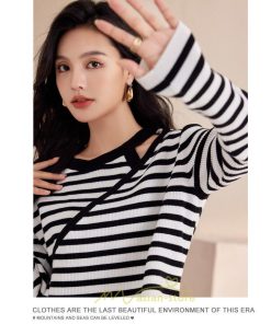 ニット・セーター | ニット トップス レディース セーター 長袖 体型カバー 30代 40代 50代 ボーダー柄 着痩せ お出かけ 送料無料 オシャレ 可愛い 着回し 部屋着 秋冬コーデ