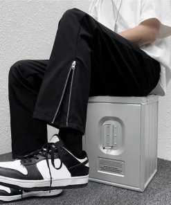 チノパン | メンズパンツ 無地 メンズ ボトムス パンツ ロングパンツ 夏物 サマーパンツ ロング丈 スラックス ジッパー  日常感 メンズスタイル ストリート 上品 おしゃれ