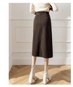 スカート | ロング 秋 秋服 レディース ボトムス ロングミモレ冬 スリット 無地 可愛い カジュアル 可愛い キレイめ オシャレ 着痩せ 韓国風