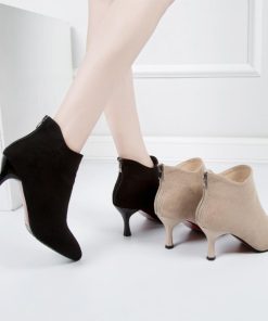 ショートブーツ | レディース 美脚 靴 ブーツ シューズ 通勤 韓国 ハイヒール OL