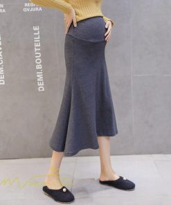 スカート | マタニティ ミディアム丈 マタニティウェア 無地 おしゃれ 可愛い マタニティウエスト調整 カジュアル 妊婦服 ウエスト調整 夏 きれいめ 春