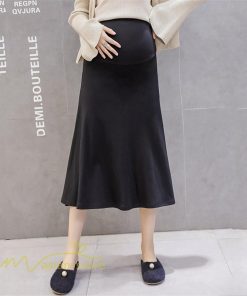 スカート | マタニティ ミディアム丈 マタニティウェア 無地 おしゃれ 可愛い マタニティウエスト調整 カジュアル 妊婦服 ウエスト調整 夏 きれいめ 春