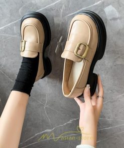 ローファー | レディース 靴 シューズ レザー調 合皮 厚底 履きやすい 韓国風 人気 クラシック 可愛い パンプス 通勤 春 夏 通学 冬 学生靴 秋