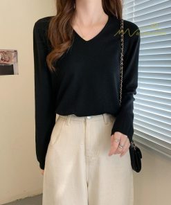 ｔシャツ・カットソー | 長袖Tシャツ インナー レディース インナーウェア 長袖 Tシャツ スリムインナー カットソー 2021 インナーTシャツ アンダーウェア 無地 Vネック