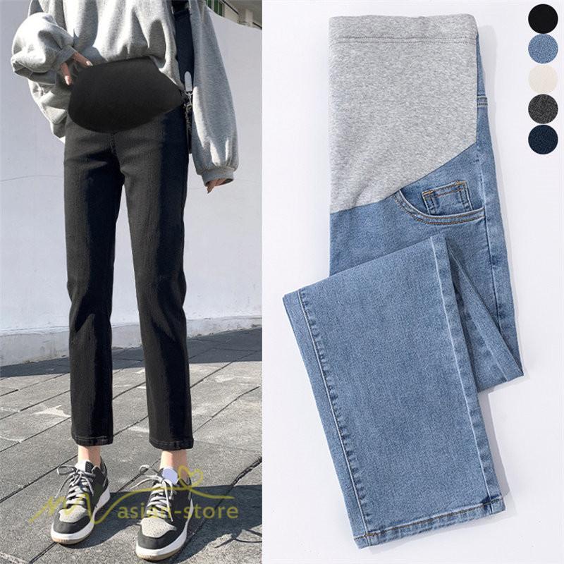 パンツ レギンス | マタニティ パンツ デニムパンツ レディース ジーンズ 妊婦服 産前 マタニティウェア 9分丈 8分丈 大きいサイズ テーパード デニム 着痩せ 日常感 ボトムス