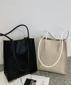 トートバッグ | ポーチ付き クロコダイル柄