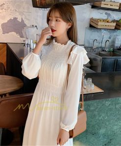 マキシ | ワンピース レディース ゆったり 長袖 オシャレ 呼ばれ 韓国風 二次会 同窓会 通勤 ロング丈 新春 ロング 着痩せ エレガント きれいめ 20代30代40代 体型カバー