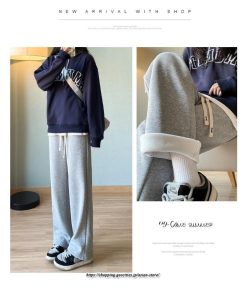 ワイドパンツ | スウェットパンツ レディース パンツ 裏起毛 ズボン ロングパンツ 秋 冬 カジュアル 無地 ウエストゴム 楽ちん ルームウェア シンプル 綿 コットン 動きやすい