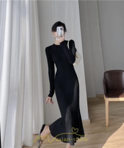 ニットワンピース | レディース 冬 きれいめ ニットフレア ロング おしゃれ マーメイド 秋冬 送料無料 おしゃれ 20代30代40代50代 デート 通勤 可愛い