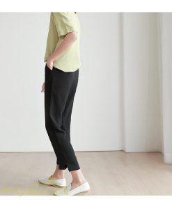 スラックス | ボトムス 夏 レディース 着痩せ 日常感 ゆったり OL ハイウエスト カジュアル ビジネスパンツ オフィス パンツ フォーマル 夏コーデ 9分丈 おしゃれ