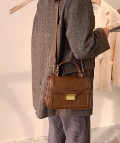 ショルダーバッグ | クロコ型押し 韓国風