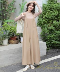 オーバーオール サロペット | サロペット 夏秋物 オーバーオール オールインワン ガウチョパンツ ワイドパンツ スカーチョ レディース 無地 送料無料 調整可 20代30代40代 可愛い 着痩せ