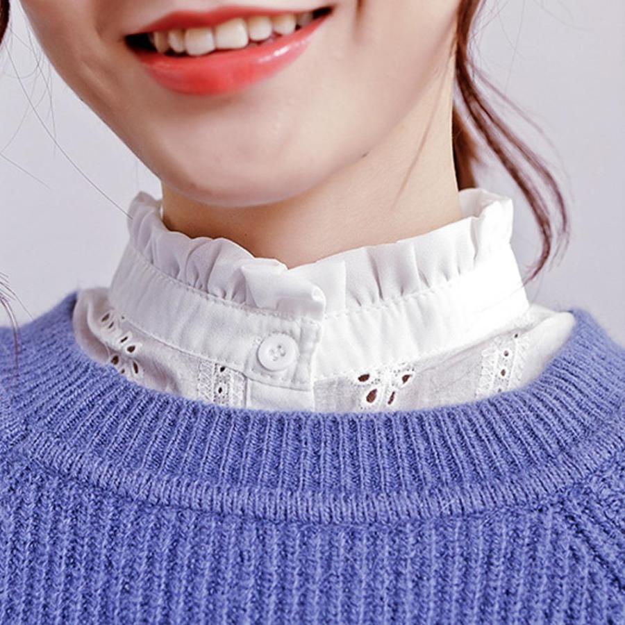 その他小物 | シャツスタイル 小物 つけ襟 重ね着 立ち襟 レディース フリルネック ファッション