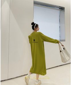 マキシ | スウェットワンピース ロングトレーナー ロングワンピース スウェット 裾スリット ゆったり 体型カバー 大きいサイズ 大人 秋冬 かわいい 20代30代 50代